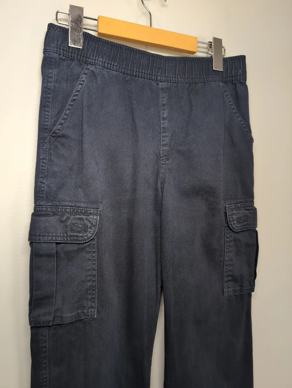 3/$20 Childrens Place Boys Navy Blue Cargo Pants Size 14 Adjustable Waist Cotton - Picture 2 of 10